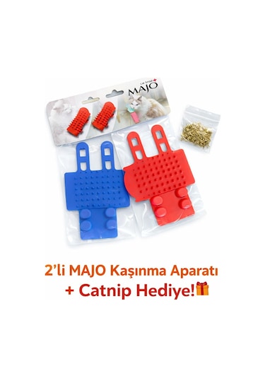 2 Li Majo Kaşınma Aparatı + Catnip Hediyeli