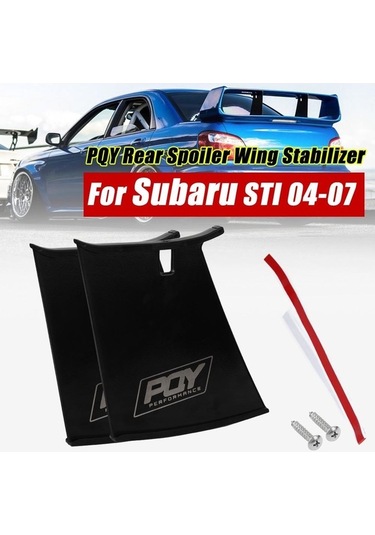 Novahub Subaru Stı 04-07 Pqy Arka Kanat Spoiler Desteği, Pqy Sticker İle Montaj