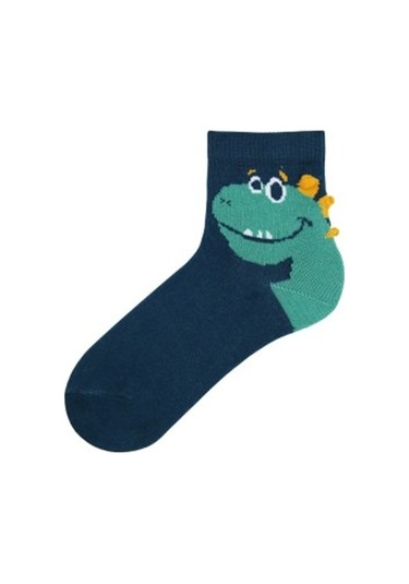 Brz Kids 3D Dinazor Desenli Erkek Çocuk Çorabı 3Lü Set