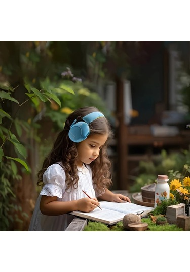 Fochsia Safetree Gençler İçin Gürültü Önleyici Kulaklık Ayarlanabilir Katlanabilir Bateri Ve Spor İçin Mavi Blue