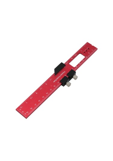 Reedark Hafif Ve Dayanıklı Alüminyum Ahşap Ölçüm Cetveli - Metrik Ve İnç Ölçekli Marangoz Aleti