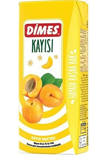 Dimes Meyve Suyu 200ML Kayısı x 27 Adet