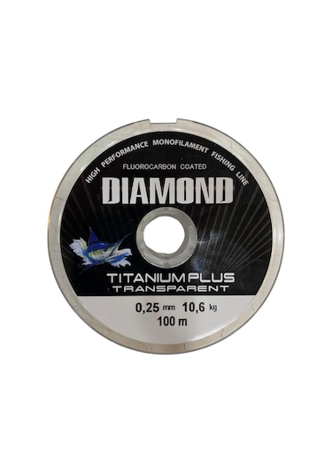 Bauer Diamond Titanium Plus 0.25 Mm 100 Mt Makara Misina - Renk: Füme 10,6 Kg