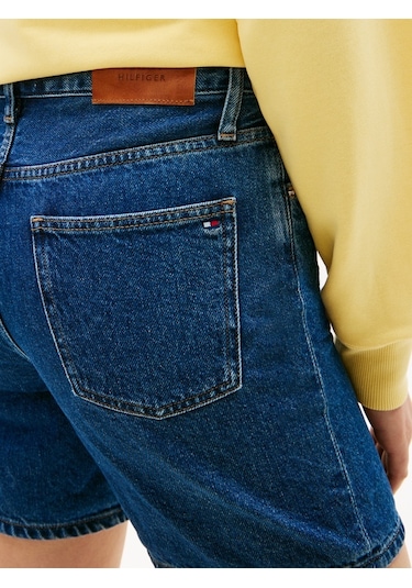 Tommy Hilfiger Dnm Emı Straıght Short Rw Kadın Mavi Şort - Ww0ww48598