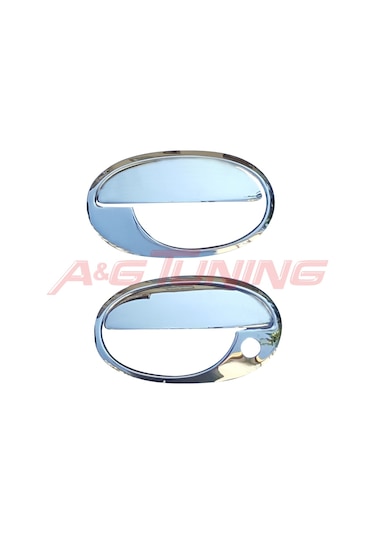 Opel Corsa C Krom Kapı Kolu 2000-2006 2Kapı-4Prç Paslanmaz Çelik N11.910