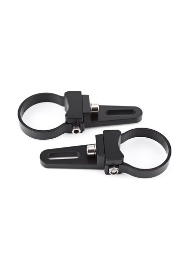 Xiyyadms 1.5 İnç Alüminyum Araç Led Lambası Tutucu - 360 Derece Rotasyonlu, Sprey Padli, Izgara/salıp Barı Uyumlu 2 Adet