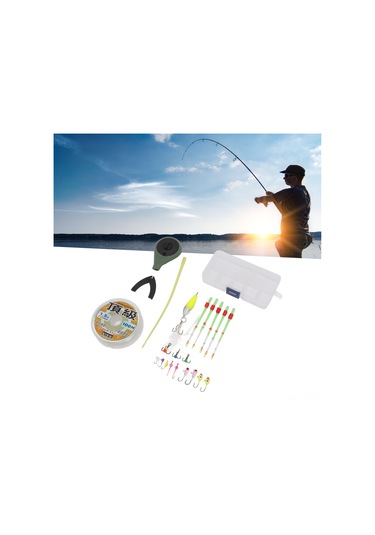 Skycity Kış Balıkçılığı İçin Dayanıklı Donatım Seti - Darbeye Dayanıklı Kamış, Keskin İğneler Ve Taşınabilir Depolama Kutusu Asker Yeşili