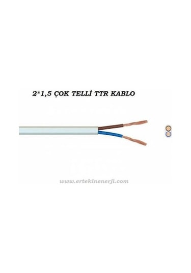 50 Metre 2x1,5 Cca Ttr Elektrik Kablosu