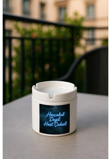 Porselen Baskılı Küllük - Hoşça Kal