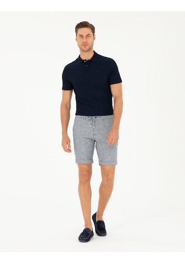 Pierre Cardin Erkek Açık Lacivert Şort / Bermuda 50284287-vr059 Açık Lacivert