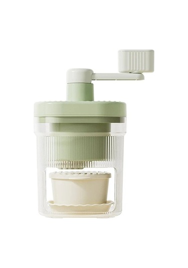 Ulzyvf Traş Buz Makinesi Küçük Manuel Buz Kırıcı Ev El-krank Yeşil, Pratik Tasarım Yeşil