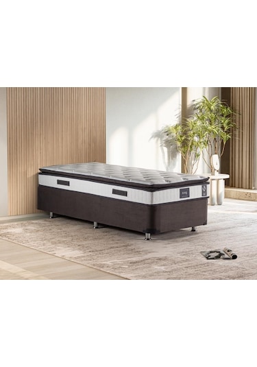 Niron King Yatak Seti 90x200 Tek Kişilik Yatak Baza Başlık Takımı