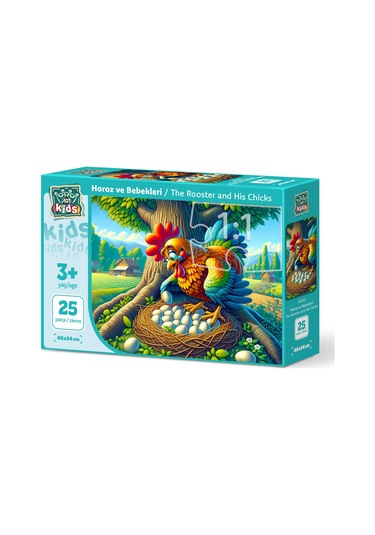 Art Çocuk Horoz Ve Bebekleri 25 Parça Puzzle