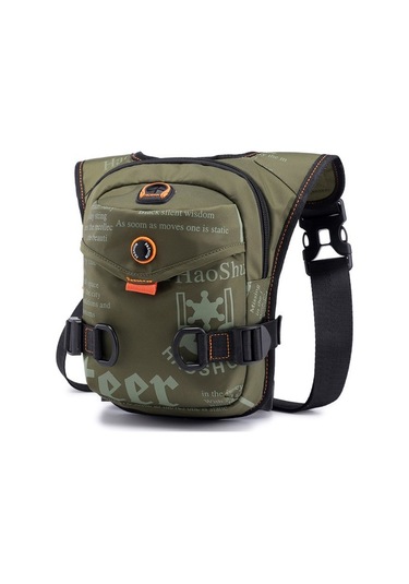 Silkroadselect Açık Bisiklet Bacak Çantası Çok Fonksiyonlu Spor Erkek Göğüs Çantası Taşınabilir Bel Çantası Askılı Çanta C7ır9h Antrasit - Yeşil