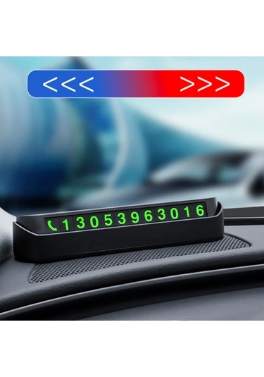 N&m Store Pratik Fosforlu Telefon Numarası Yamzak İçin Araç İçi Oto Numaratör Numaralık