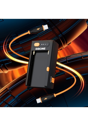 Yifomall Zgcıne Npf-02 Pil Şarj Aleti, Abs Malzeme, Type-c Pd Hızlı Şarj, Dc12v/8.4v Çıkış, 1/4 Vida Delikli Taban