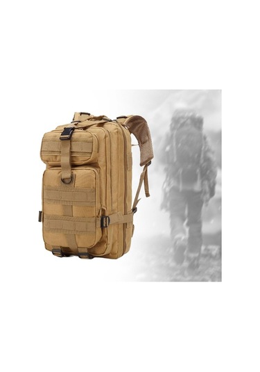 Pazly Yürüyüş Sırt Çantası Büyük Kapasiteli Spor Haki Renk Dayanıklı Haki