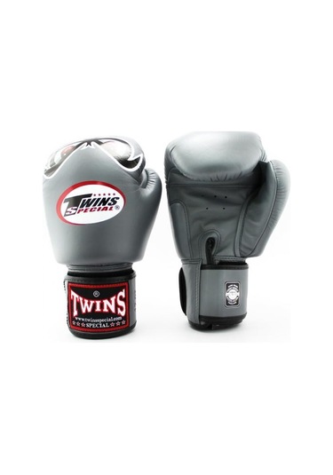 Twins Fbgvl3-25 Boks Eldiveni Deri Muay Thai Eldiveni Gri