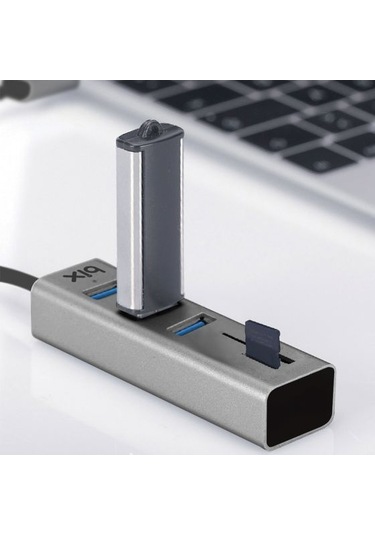 Bix BX04HB USB 3.0 Kart Okuyucu ve 3 Portlu Çoklayıcı Hub