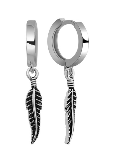 925 Ayar Gümüş Yaprak Figürlü Halka Küpe Bymissmücevherat Gümüş