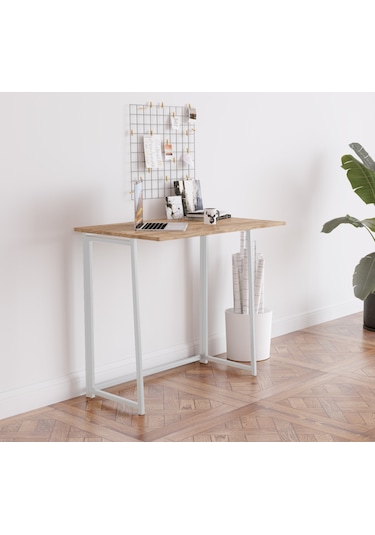 FahrettinKüçük Work001 Katlanır Çalışma Masas 120 CM Beyaz41 FahrettinKüçük Work001 Katlanır Çalışma Masas 120 CM Beyaz41