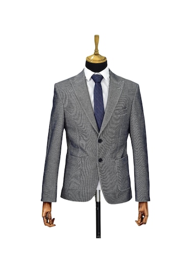 Erkek Tek Spor Ceket Çift Yırtmaçlı Bgl-st04512 Antrasit