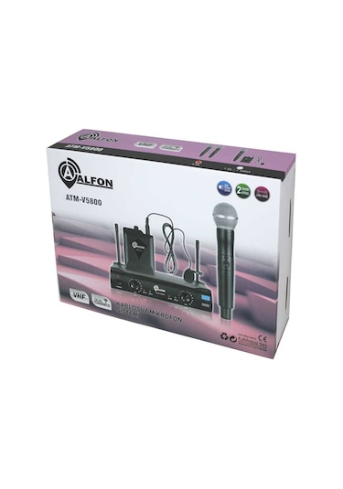 Alfon Atm-v5800 1el 1yaka Vhf Telsiz Mikrofon