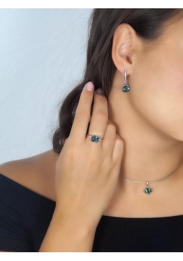 Lair Prasiolit Taşlı Gümüş Kolye Ucu 178782547