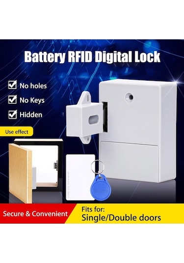 Tongxida Pil Ic Kartlı Kabin Çekmece Akıllı Smartlock Gizli Dijital Kilit Deliksiz 1-diğer Diğer
