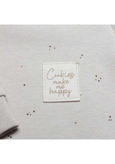 Bistyle Tulum Patiksiz Cookies Make Happy 15127 Ekru Ekru