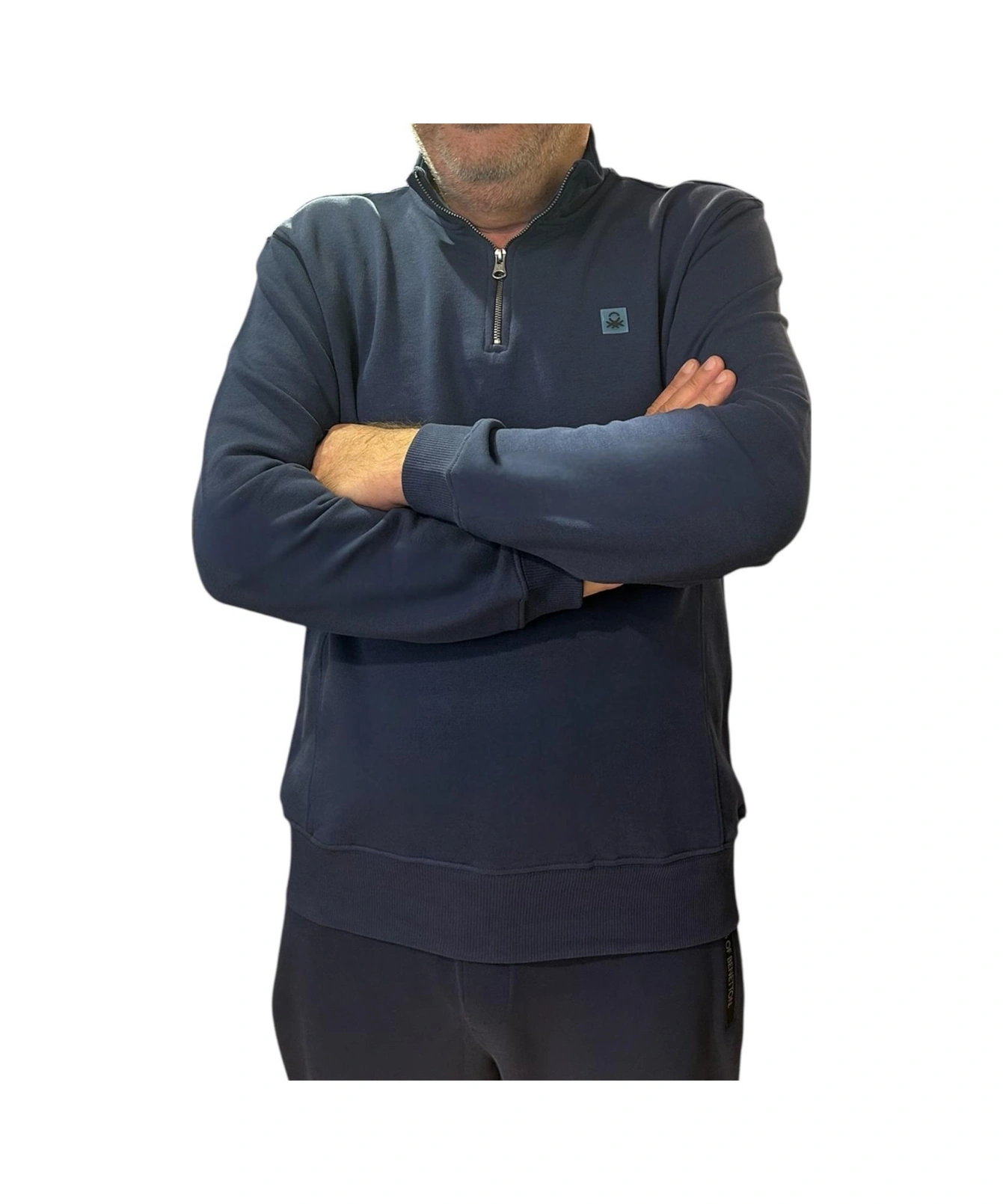 Benetton Erkek Lacivert Sweatshirt Lacivert