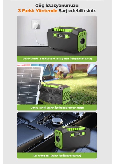 Robo 200 W Taşınabilir Güç Istasyonu Güç Kaynağı