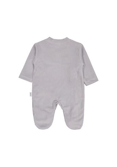 Albimini Minidamla Zürafa Nakış Çıtçıtlı 1-6 Ay Tulum - Gri