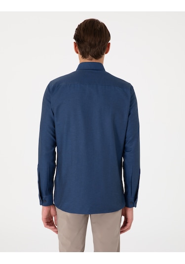 Pierre Cardin Erkek Lacivert Gömlek Desenli 50306996-vr033 Lacivert