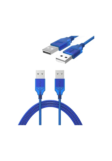 Wozlo USB İki Ucu Erkek Kablo 60 CM