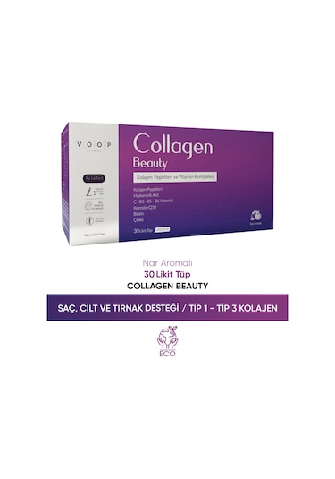 Voop Collagen Beauty 5500 Mg Nar Aromalı 30 Shot X 40 Ml
