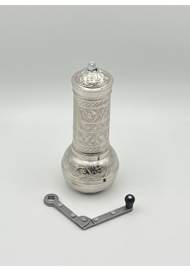 Kahve Öğütücü El Değirmeni Gümüş Renk Yeni Model