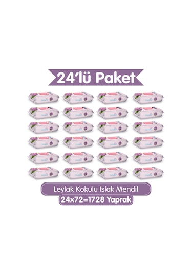 Paddlers Leylak Kokulu Islak Mendil 1728 Yaprak (24x72) – Koli