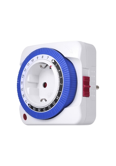 Reedark Otomatik Zaman Ayarlı Mekanik Priz - 24 Saat Şarj Kontrolü Gmt01a-gr