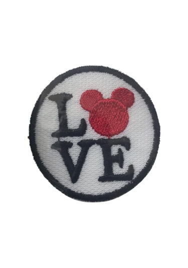 Aplike Ütü İle Yapışan Love Pati Arma 4 Cm Diğer