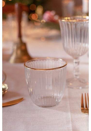 Rakle Splendid Gold Su Bardağı Seti 4'lü 290 CC