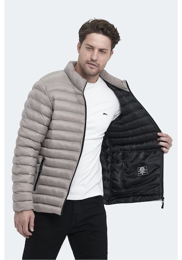 Slazenger Hayden In Erkek Şişme Taş Gri Mont & Kaban Taş Gri