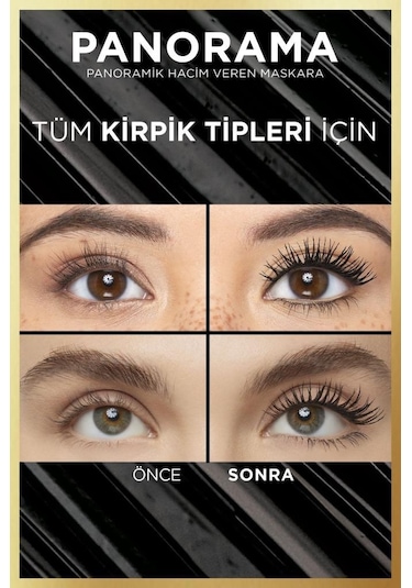 L'Oréal Paris Panorama Hacim Veren Maskara Kahverengi
