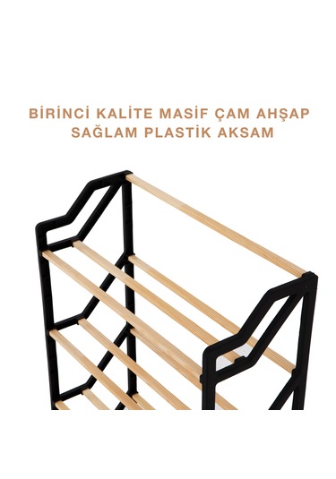 Na-01 Ahşap Ayakkabılık Kaliteli Masif Çam Çubuk Ahşap Ahşap