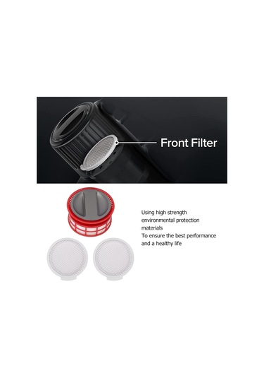 Robo Rock H7 İle Uyumlu Hepa Filtre Seti 2 Ön+2 Arka Filtre Yıkanabilir Uzun Ömürlü Yedek Set