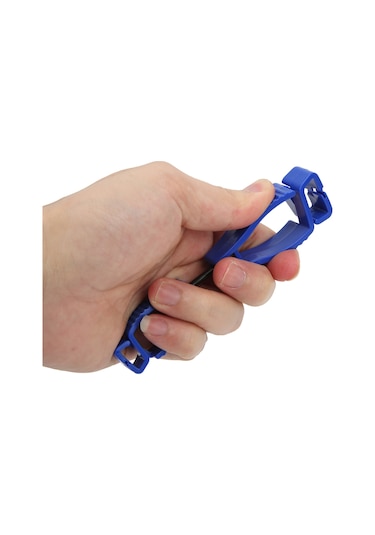 Geeksen Plastik İş Eldiveni Klembi - Ergonomik Tasarım, Kaymazsız, Dayanıklı Malzeme İle Güvenlik Giysileri Ve Araçları Tutucu Mavi, At-1
