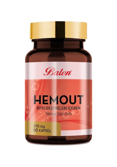 Balen Hemout Bitki Ekstreleri İçeren 370 MG 60 Kapsul x 3 Adet