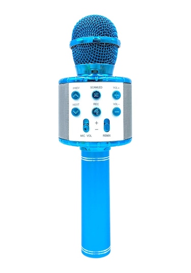 Mufunye Mavi Karaoke Bluetooth Mikrofon,