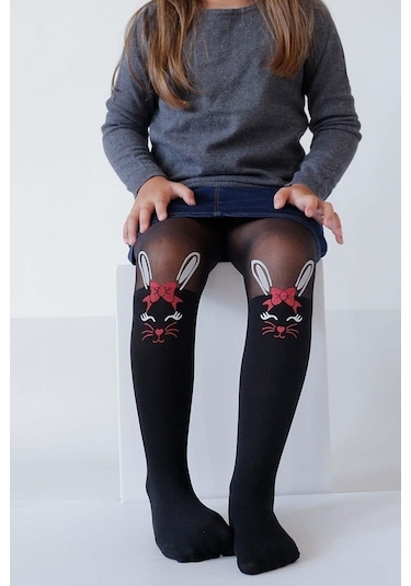 Italiana 5153 Kız Çocuk Tavşan Külotlu Çorap