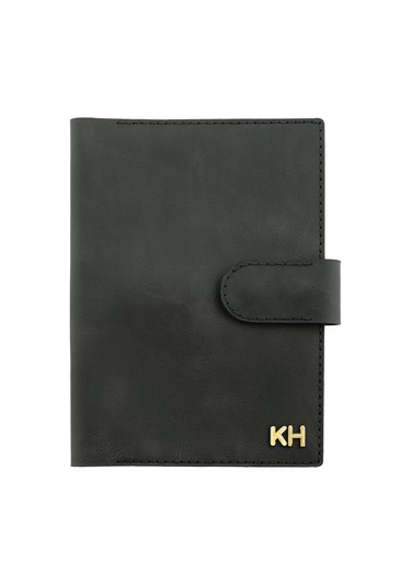 A5 Defter Ve Ajanda Kılıfı - %100 Rainbow Deri - Ko10001 - Antrasit Antrasit